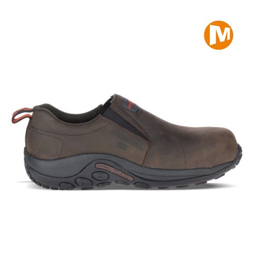 Pánské Pracovní Boty Merrell Jungle Moc Leather Comp Toe SD+ Čokolády (CZ. KLMEQ)